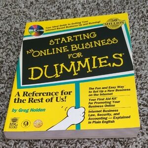 Starting an Online Business for Dummies Book